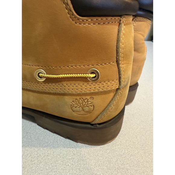 Timberland OAKWELL Wheat Leather Moc Toe 7-Eye Lace Up Boots Size 11 Men 72540 - Picture 5 of 9